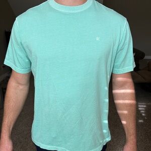 American Eagle Men's Large Light Blue Short Sleeve Tee